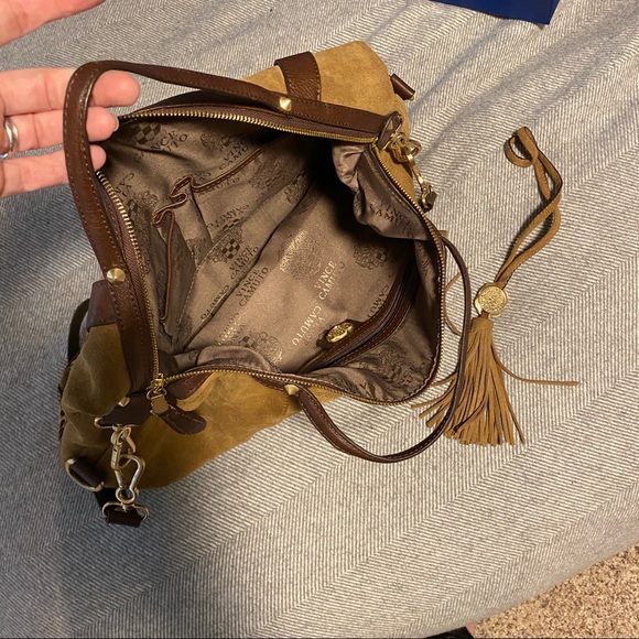 Genuine suede, leopard print purse - Picture 3 of 6